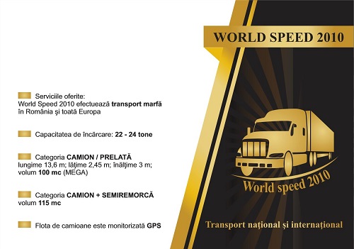 Worldspeed 2010 | Transport international rutier pentru marfuri generale